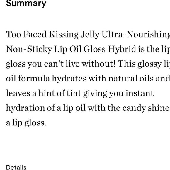 ๐ท Too Faced Sour Watermelon Kissing JellyโLip Oil Gloss New FullSz - Picture 8 of 10